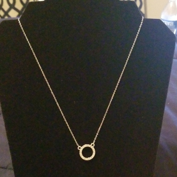 Circle diamond necklace - Picture 2 of 4